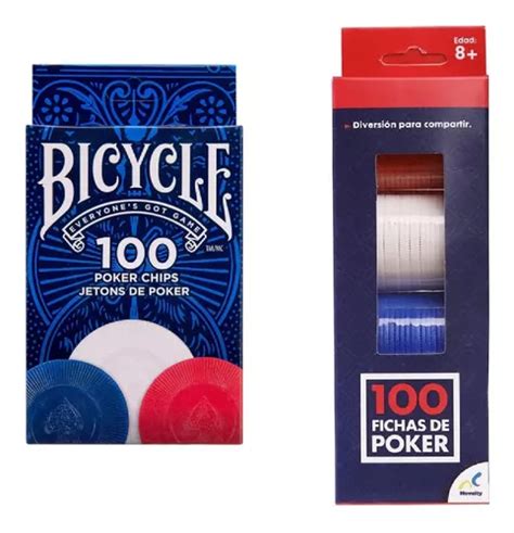 100 Bicicleta De Marca Fichas De Poker