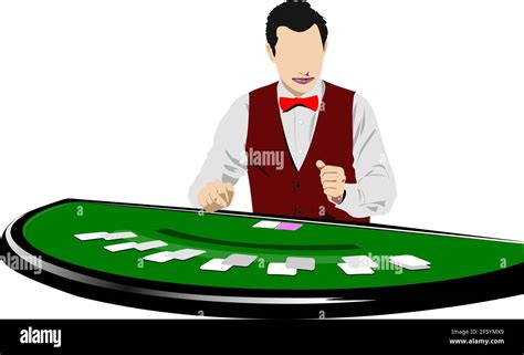 A Mesa De Blackjack Clipart