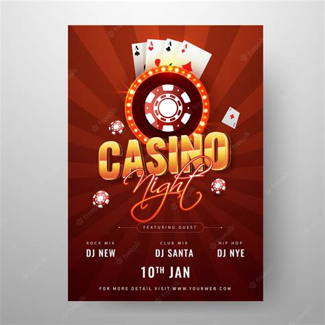 A Noite De Poker Flyer Modelo Download