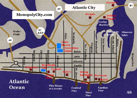 Atlantic City Casino Mapa 2024