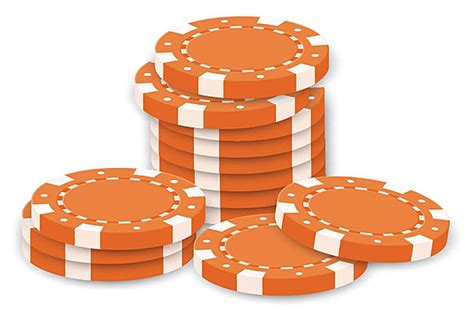 Azul E Laranja Fichas De Poker