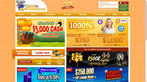 Bingo Australia Casino Codigo Promocional