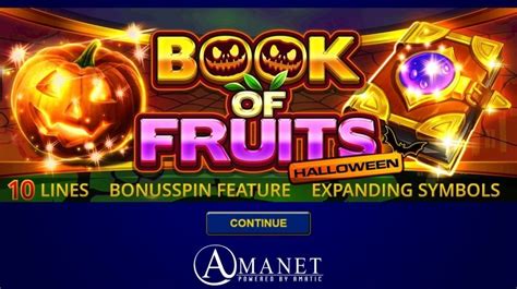 Book Of Fruits Halloween Blaze
