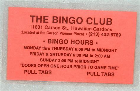 Casino Bingo Hawaiian Gardens