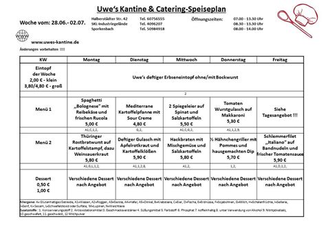 Casino Kantine Magdeburg Speiseplan