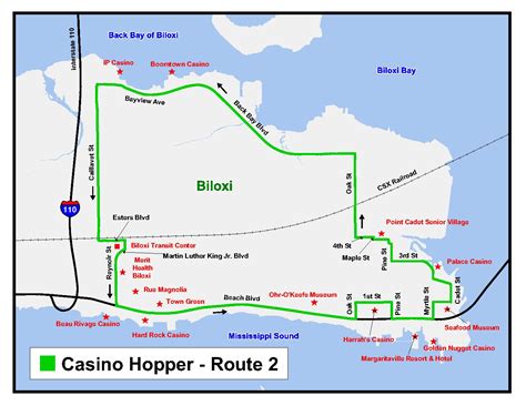 Casino Mapa De Biloxi Ms