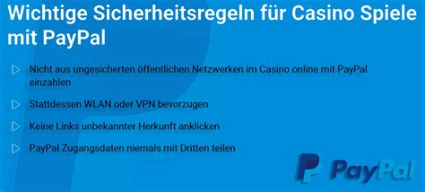 Casino Online Mit Paypal Zahlung