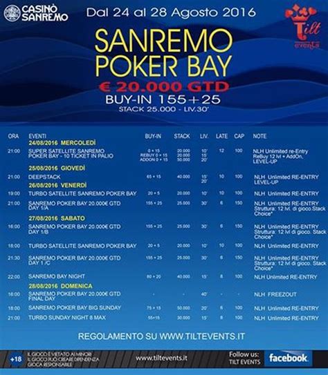 Casino San Remo Tournoi De Poker