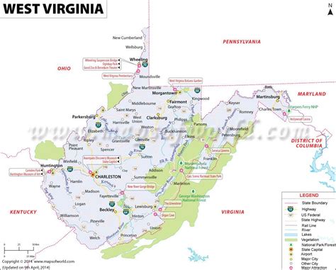 Casino West Virginia Mapa