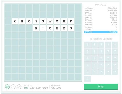 Crossword Riches Parimatch