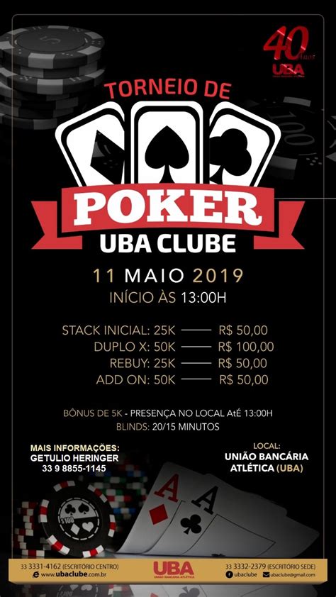 D1 Clube De Poker Calendario Do Torneio