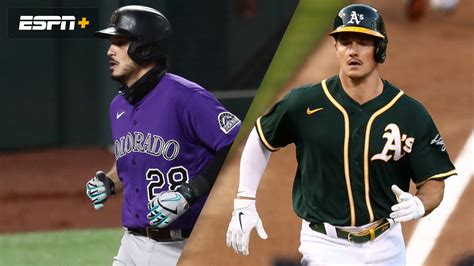 Estadisticas de jugadores de partidos de Colorado Rockies vs Oakland Athletics