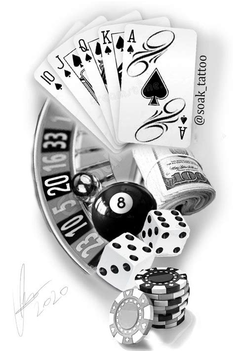 Ficha De Poker Desenhos De Tatuagem