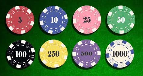 Ficha De Poker Valores De Cores