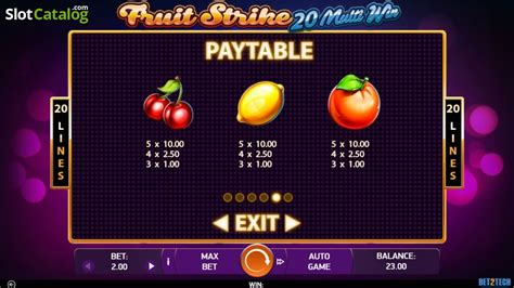 Fruit Strike 20 Multi Win Bet365
