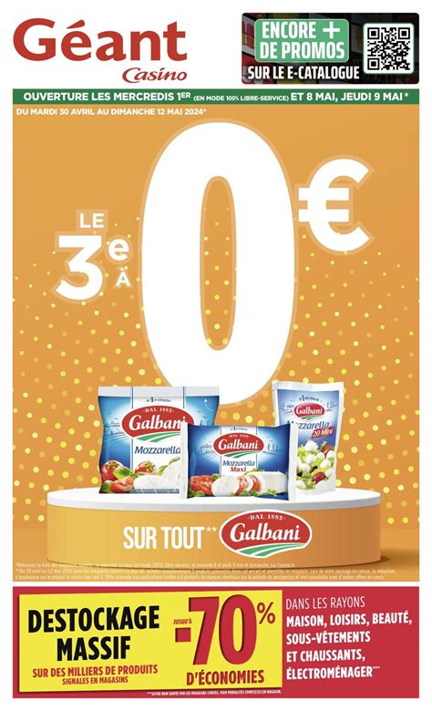 Geant Casino 1er Mai 2024