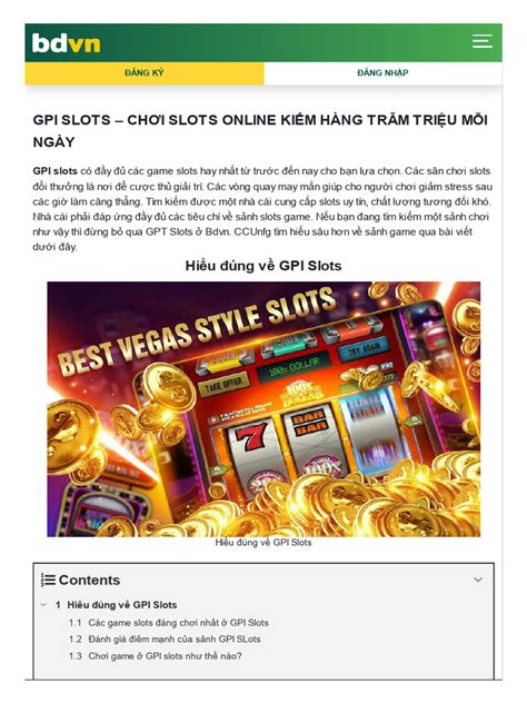 Gpi Slots De Propriedade Limitada