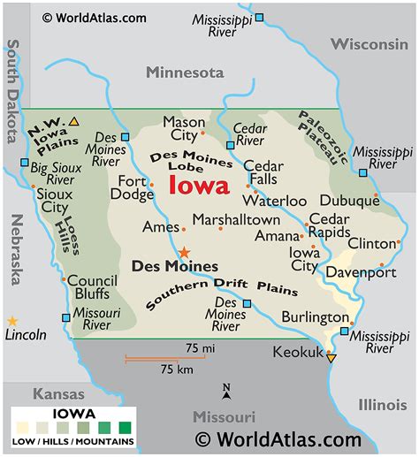 Iowa Salas De Poker Mapa