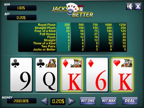 Jacks Or Better Video Poker Betway