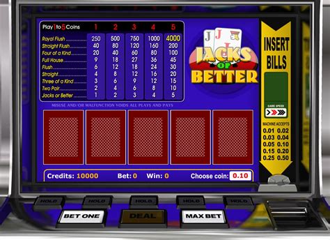 Jacks Or Better Video Poker Pokerstars