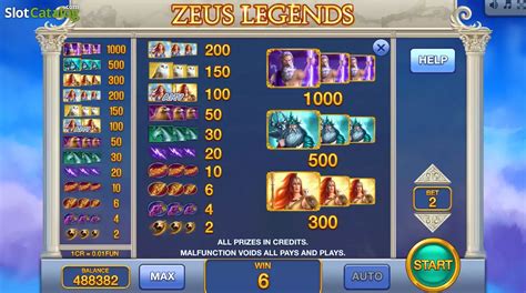 Jogar Zeus Legends 3x3 No Modo Demo