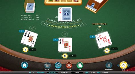 Jogue Blackjack With Perfect Pairs Online