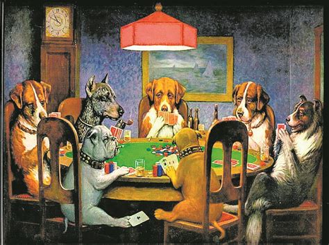 La Historia De La Pintura De Los Perros Jugando Poker