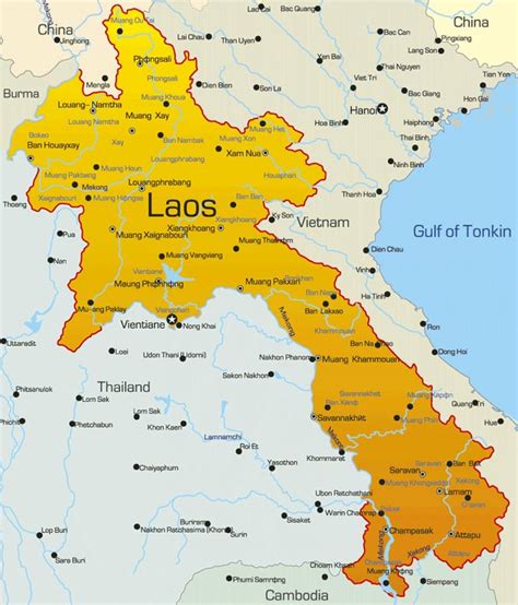 Laos Casino Mapa