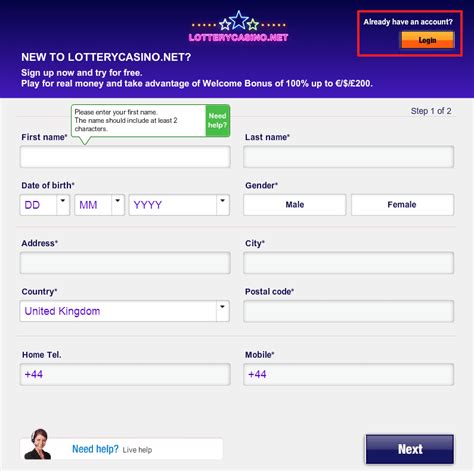 Lottery Games Casino Login