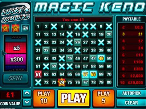 Magic Keno Pokerstars