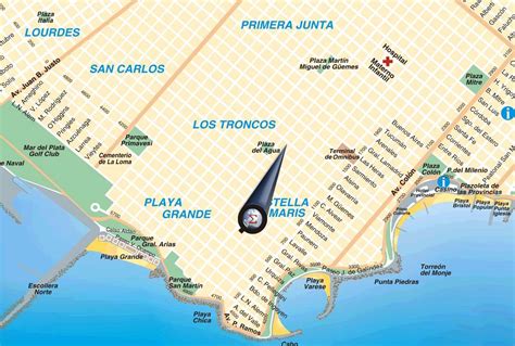 Mapa De Mar Del Plata Zona De Casino