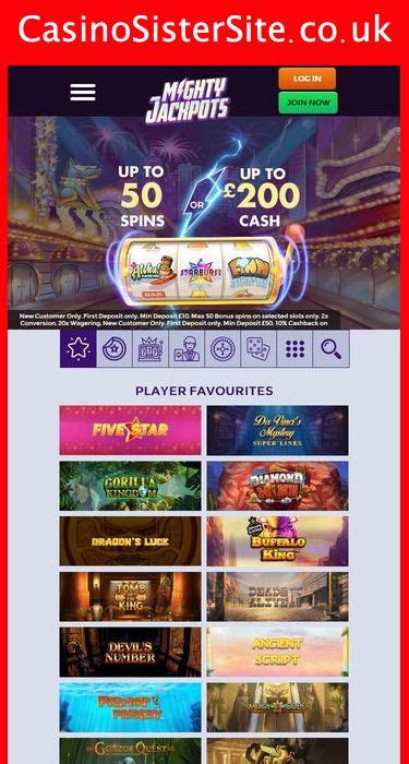 Mighty Jackpots Casino Mobile