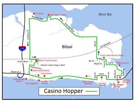 Mississippi Casinos Mapa