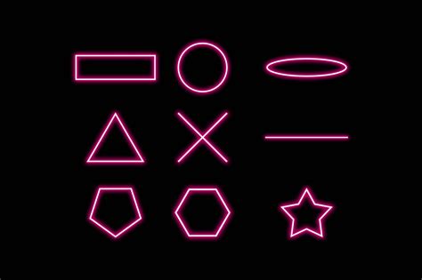 Neon Shapes 1xbet