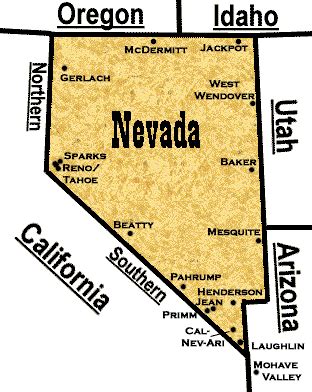 Nevada Casino Mapa