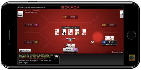 O Bovada Zona De Poker Movel