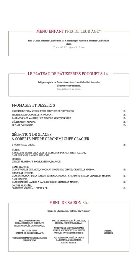 O Cassino De Montreux Menu Decembre