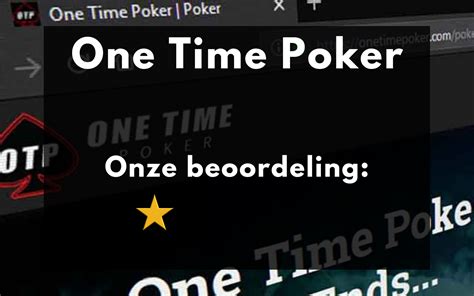 One Time Poker Casino App