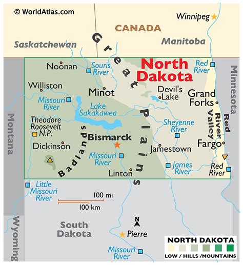 Os Casinos Em Dakota Do Norte Mapa