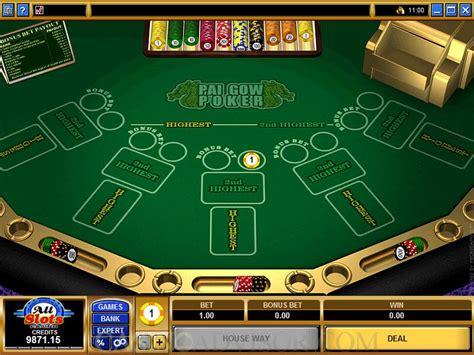 Pai Gow Poker Com Bonus