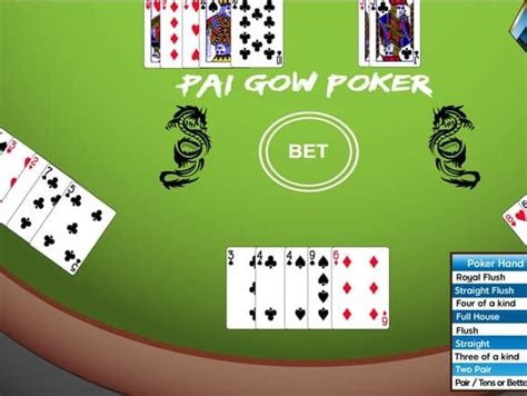 Pai Gow Poker Fortuna Carateres Compensadores De Bonus