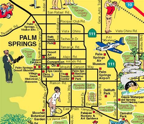 Palm Springs Casino Mapa