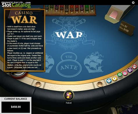 Play Casino War Slot