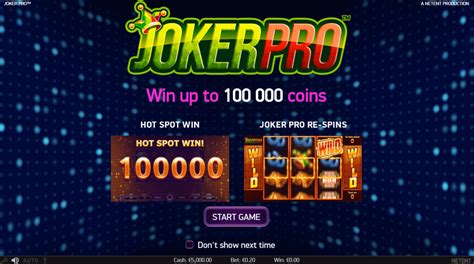 Play Joker Pro Slot