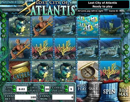 Play The Lost City Of Atlantis Slot