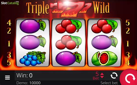 Play Triple Wild Seven 5 Reels Slot