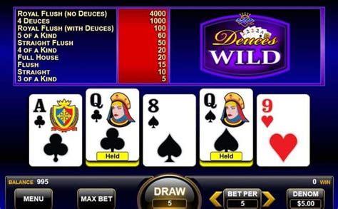 Poker 7 Bonus Deuces Wild Slot - Play Online