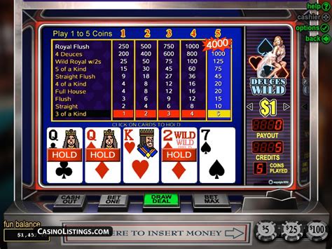 Poker 7 Deuces Wild 888 Casino