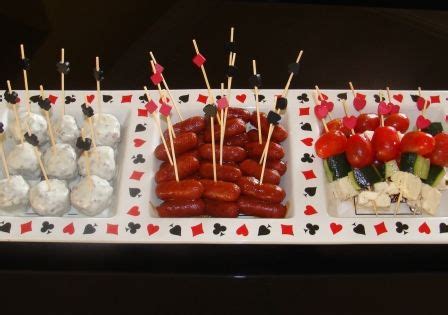 Poker De Alimentos Finger Foods