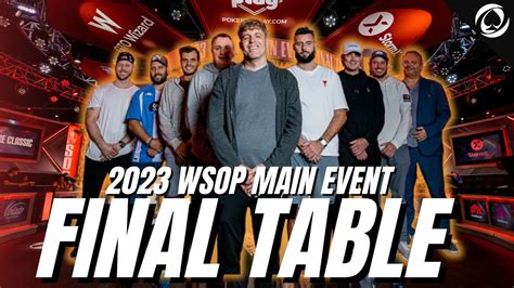 Poker Main Event Final Table 2024